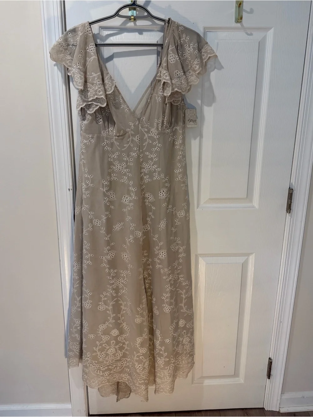 NWT Free People Lovely Lovely Midi Dress - Tofu Ivory MSRP $248 CURRENT